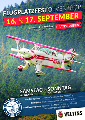 Plakat Flugplatzfest 2016
