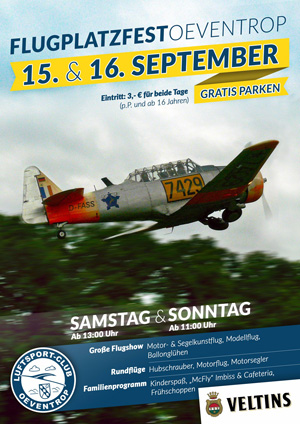 Plakat Flugplatzfest 2018