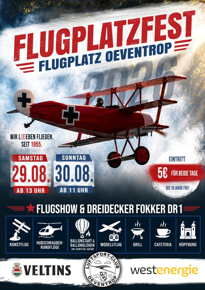 Plakat Flugplatzfest 2025