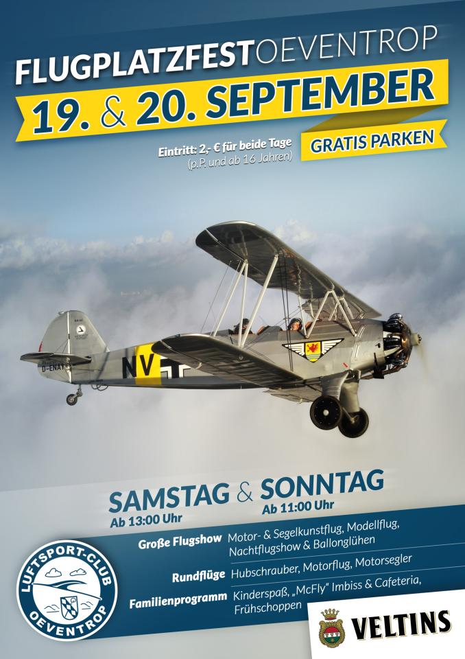 Plakat Flugplatzfest 2015