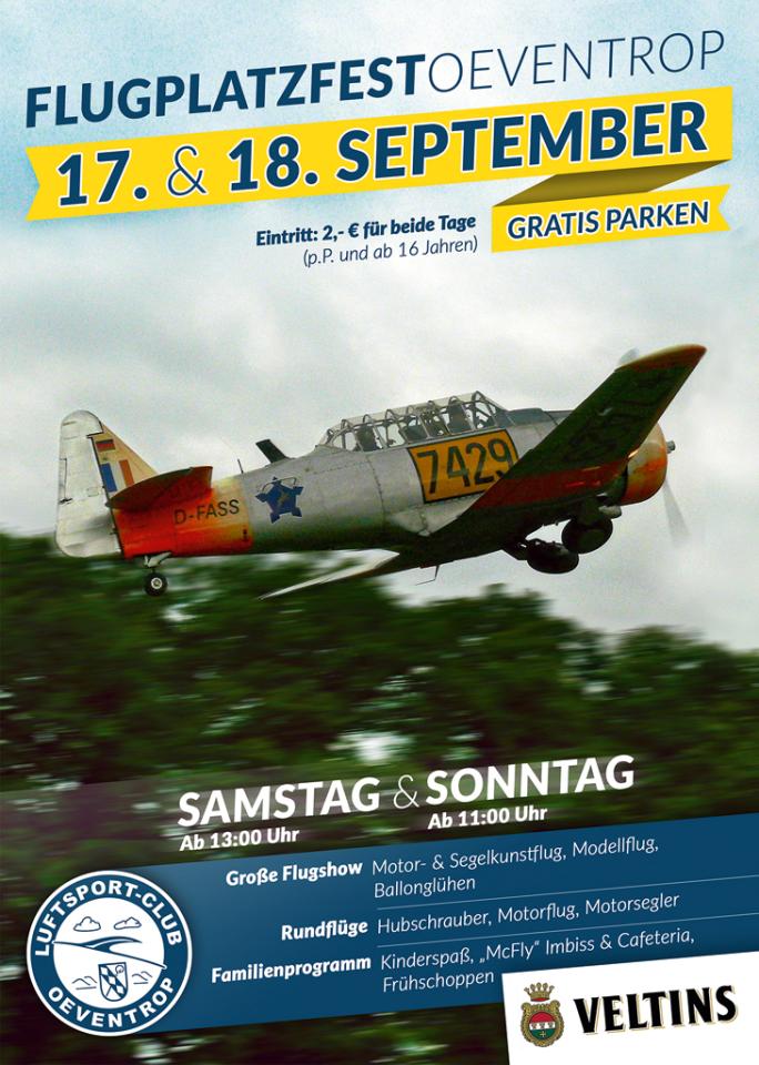 Plakat Flugplatzfest 2017