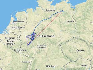 Karte Rückflug