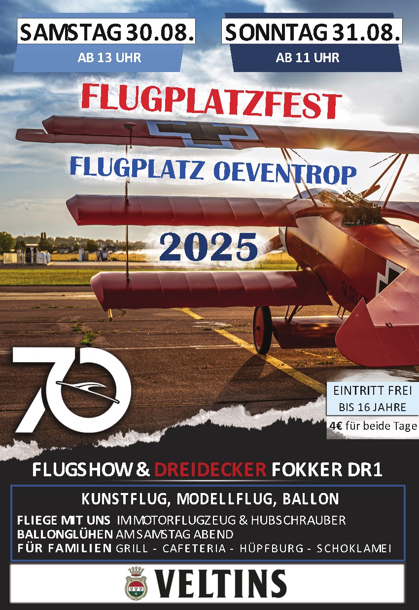 Plakat Flugplatzfest 2025